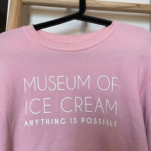 Museum of ice cream 🍦 pink sweatshirt